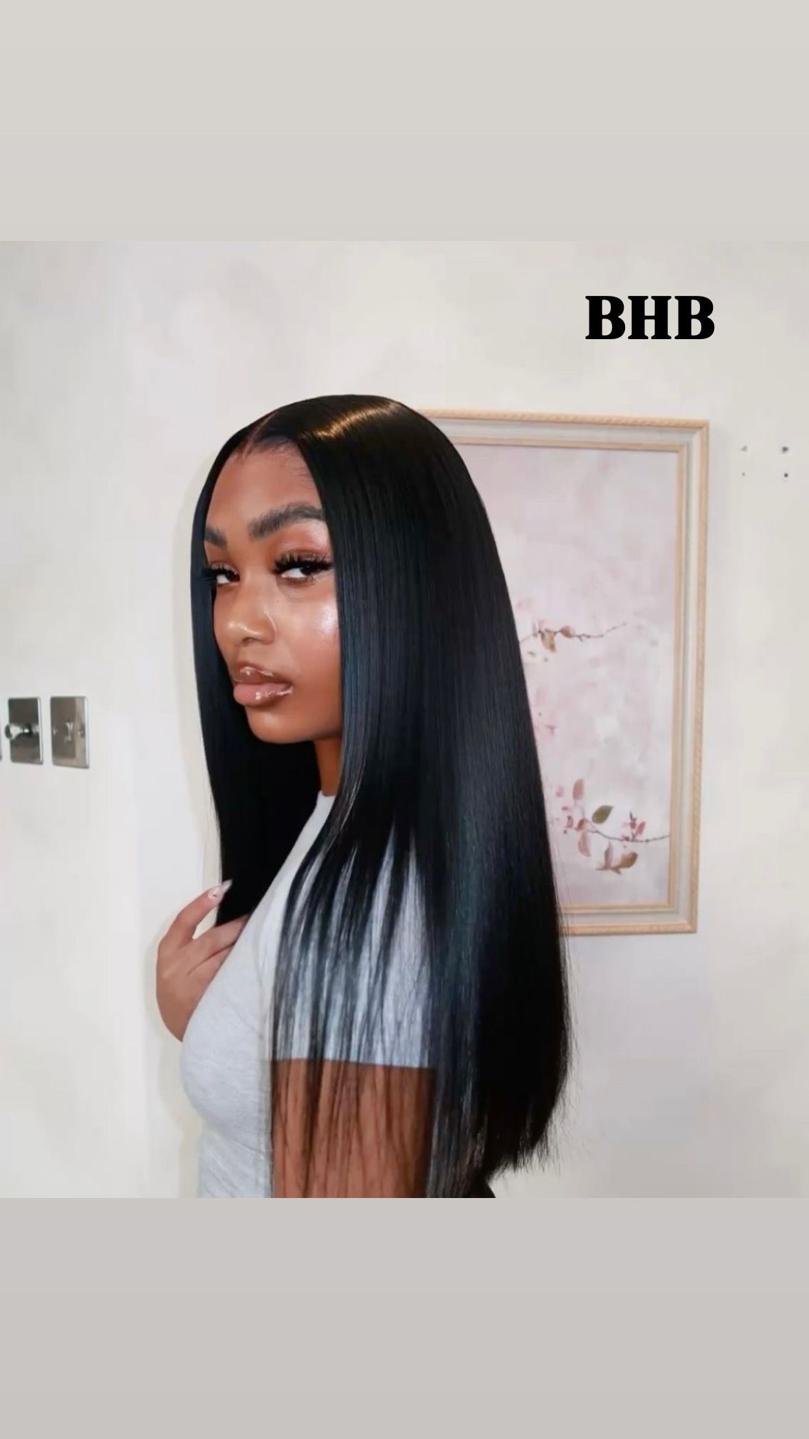 Wig  Luxury SDD straight 100% Cheveux Humain -Densité 300 %_2