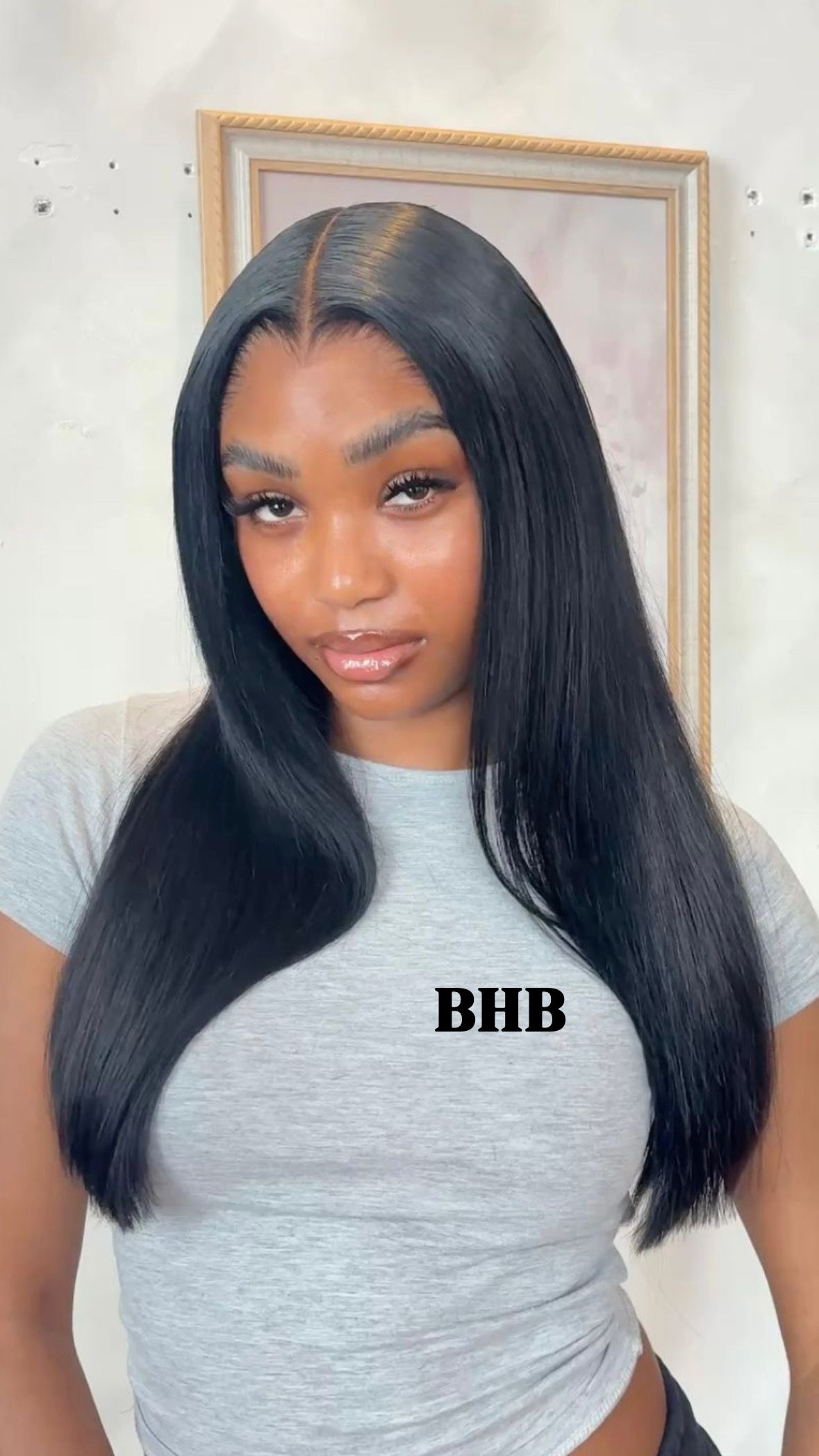 Wig  Luxury SDD straight 100% Cheveux Humain -Densité 300 %_1
