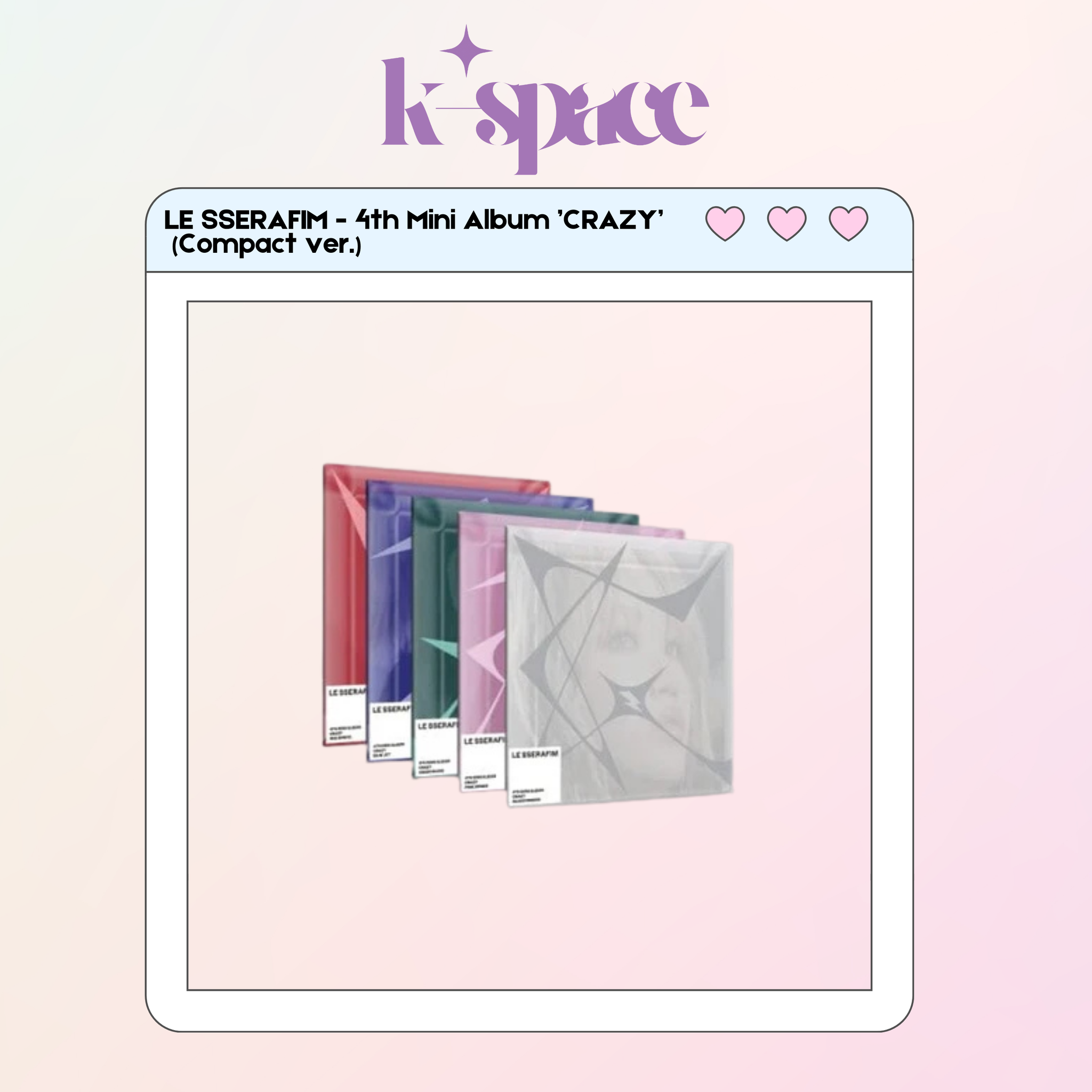 LE SSERAFIM - 4th Mini Album ’CRAZY’  (Compact ver.)_0