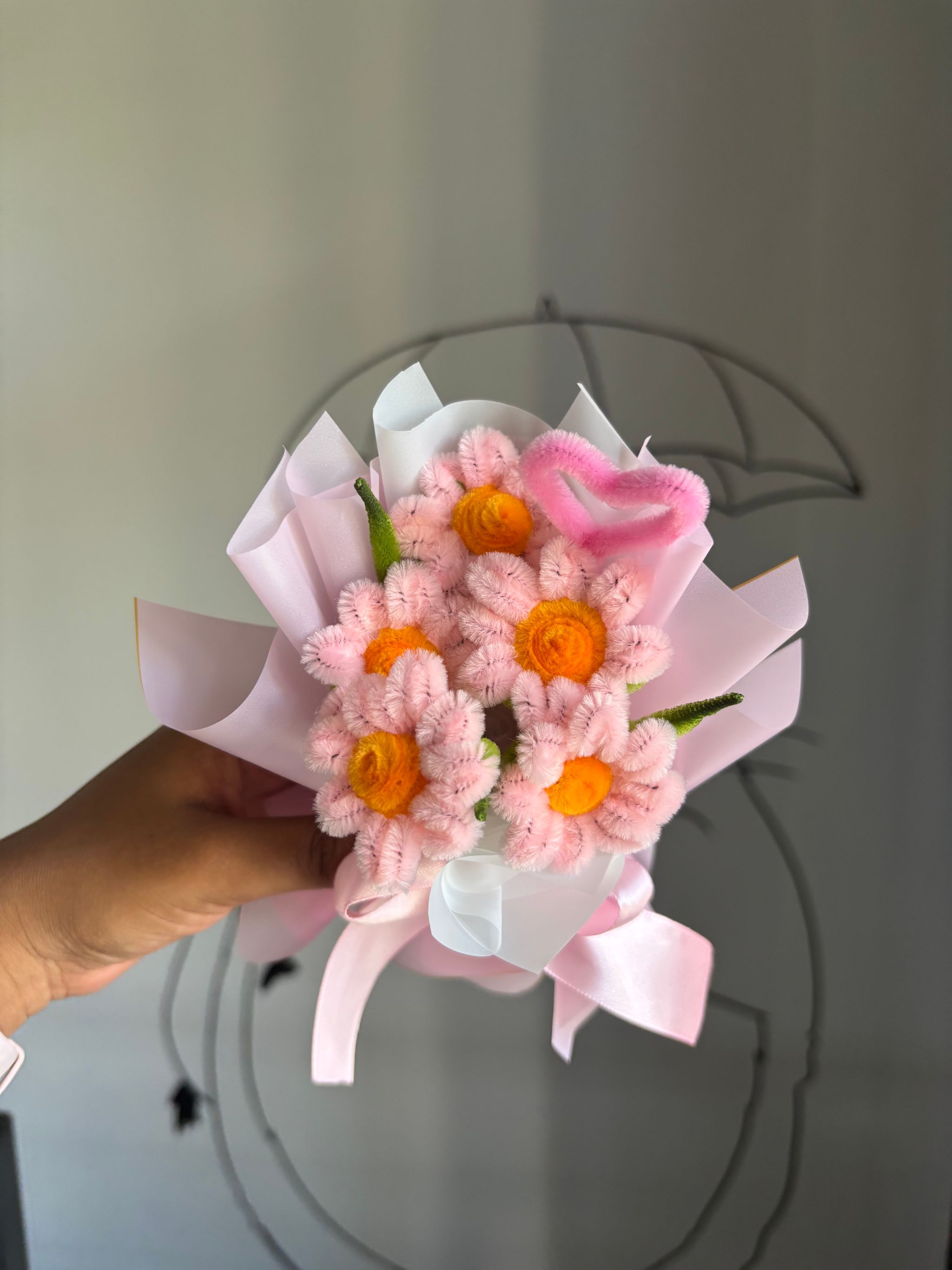 Pink mini standing bouquet_1