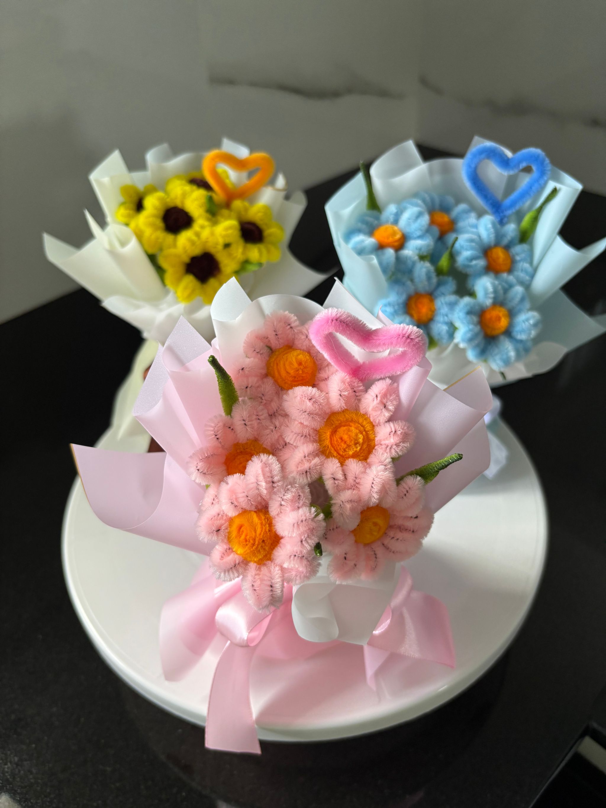 3 mini standing bouquets bundle_3