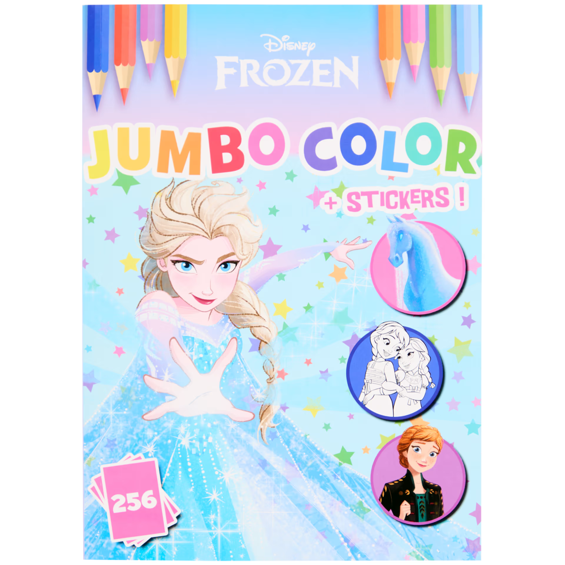 Livre de coloriage avec autocollants Disney 256 pages_0