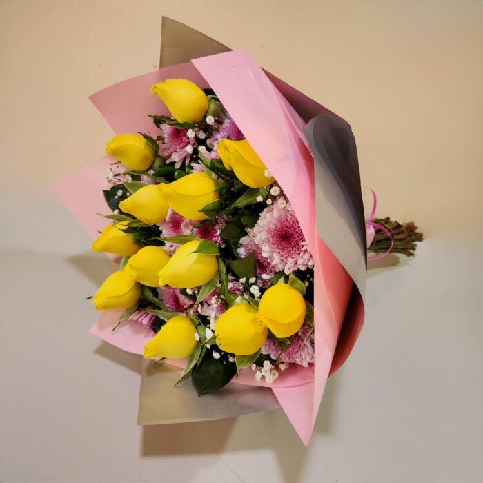 💛 Ramo Flores Amarillas | 12 Rosas Amarillas Frescas_0