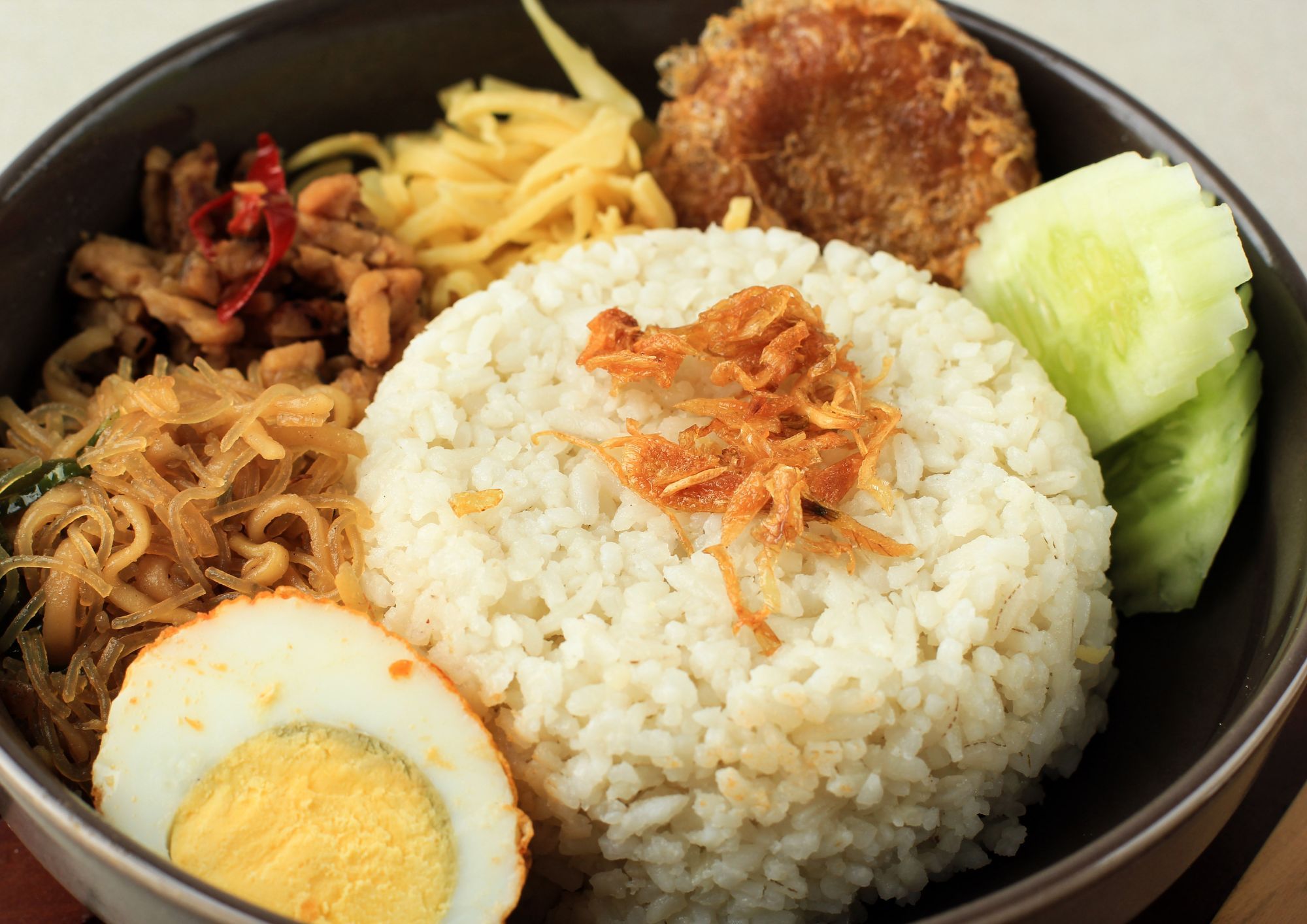 Nasi Uduk - Coconut rice with chicken_0