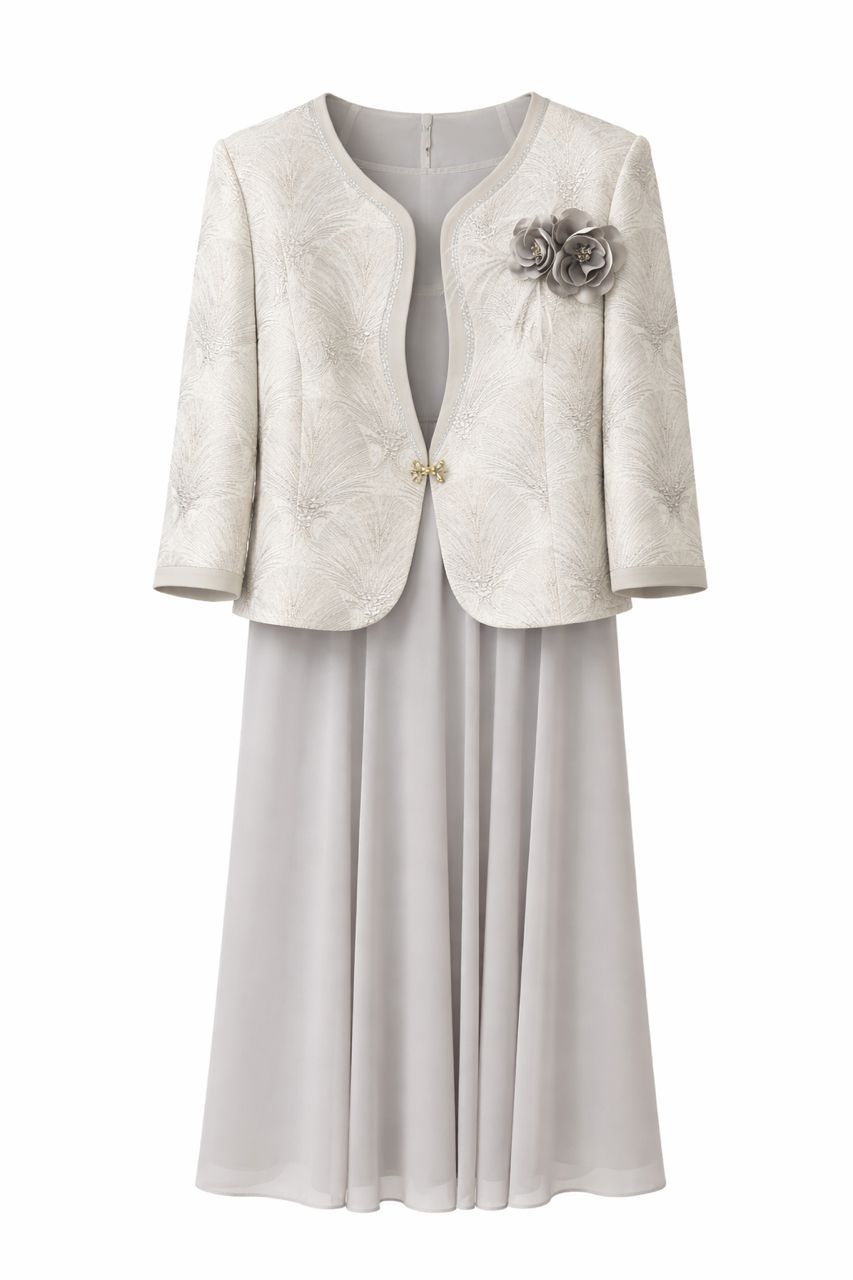 Ladies Two Piece Dress _5