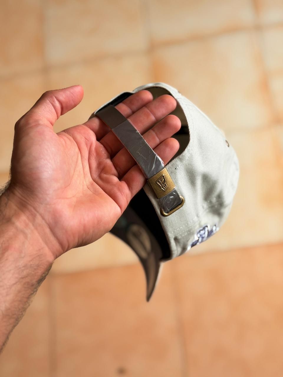 New Era 9Forty - La Dodgers 'Cream Suede'  Strapback Stone/Oatmilk _1