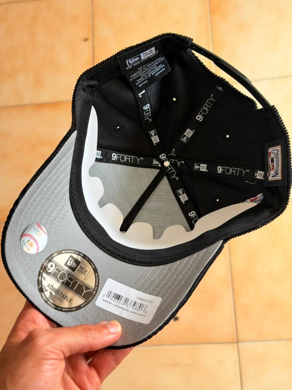 New Era 9Forty - La Dodgers 'Upside Down LA Cord'  Corduroy Black_6