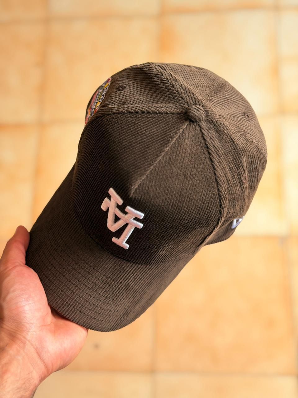 New Era 9Forty - La Dodgers 'Upside Down LA Cord'  Corduroy Brown_5