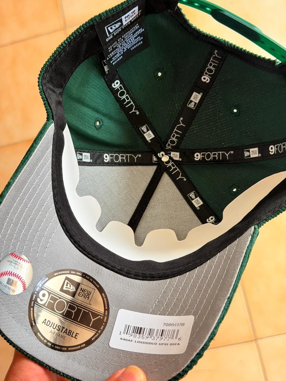 New Era 9Forty - La Dodgers 'Upside Down LA Cord'  Corduroy Green_6