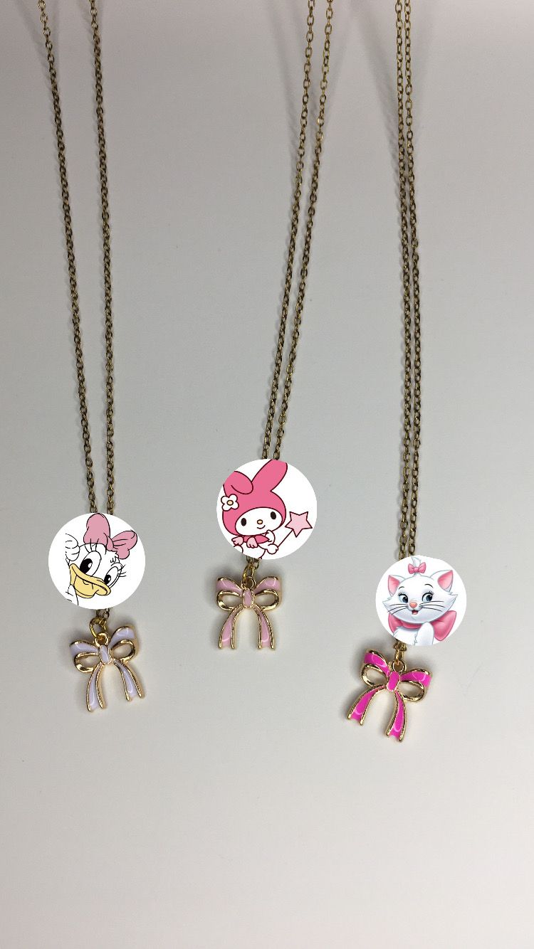 Chic & Girly Soft pink bow chain_1
