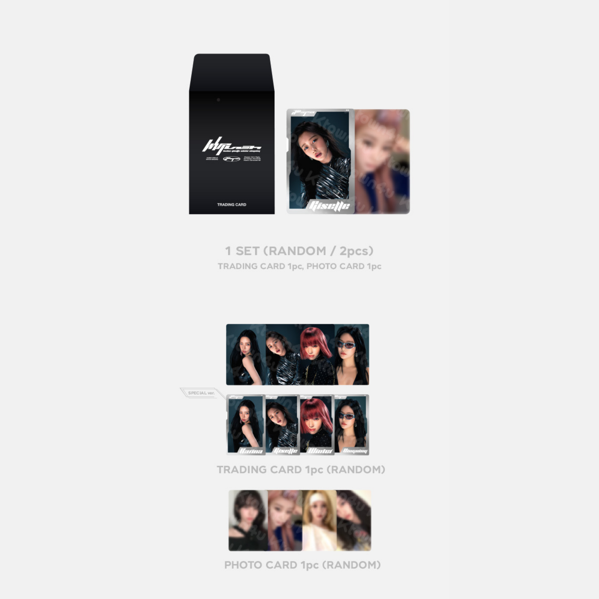 aespa - The 5th Mini Album Whiplash Official MD RANDOM TRADING CARD (A Ver.)_1