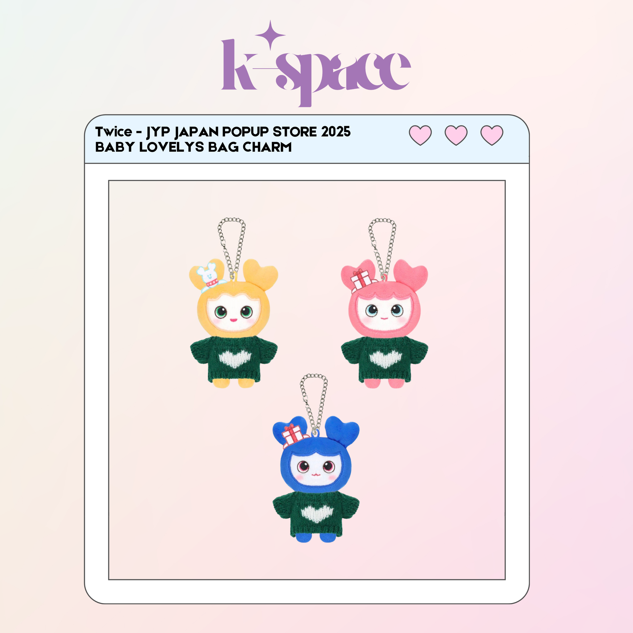 Twice - JYP JAPAN POPUP STORE 2025 (BABY LOVELYS BAG CHARM)_0