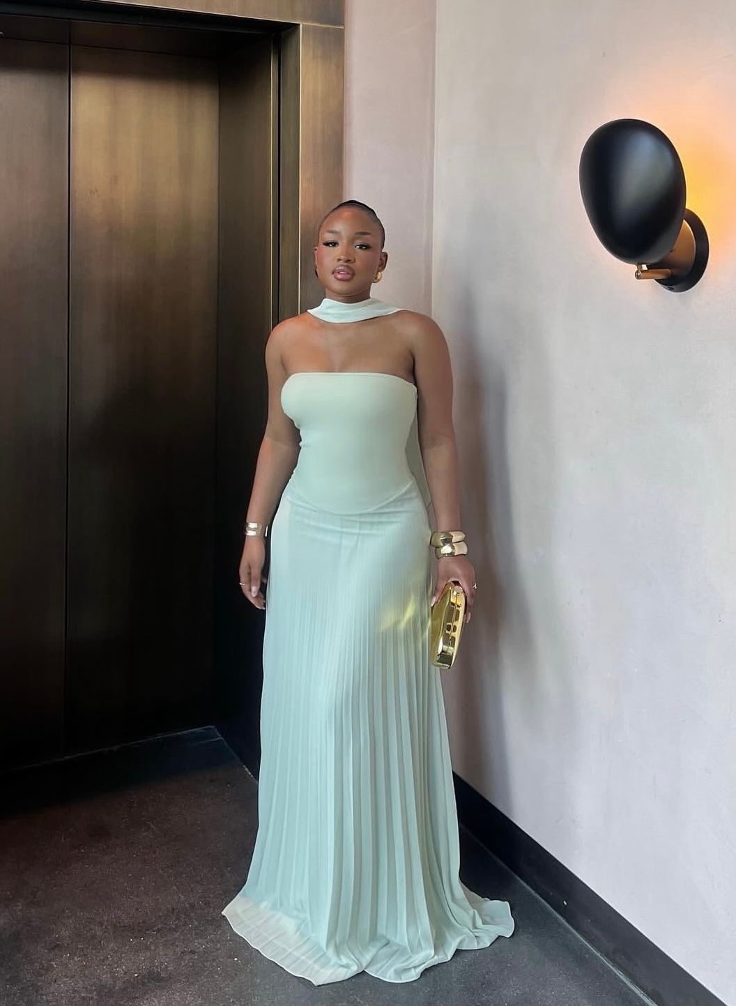 Pleated Aura maxi _0