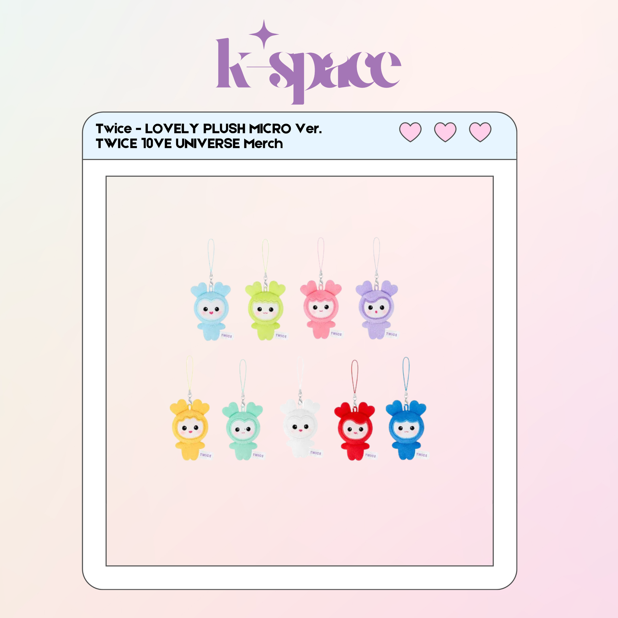 Twice - LOVELY PLUSH MICRO Ver. TWICE 10VE UNIVERSE Merch_0