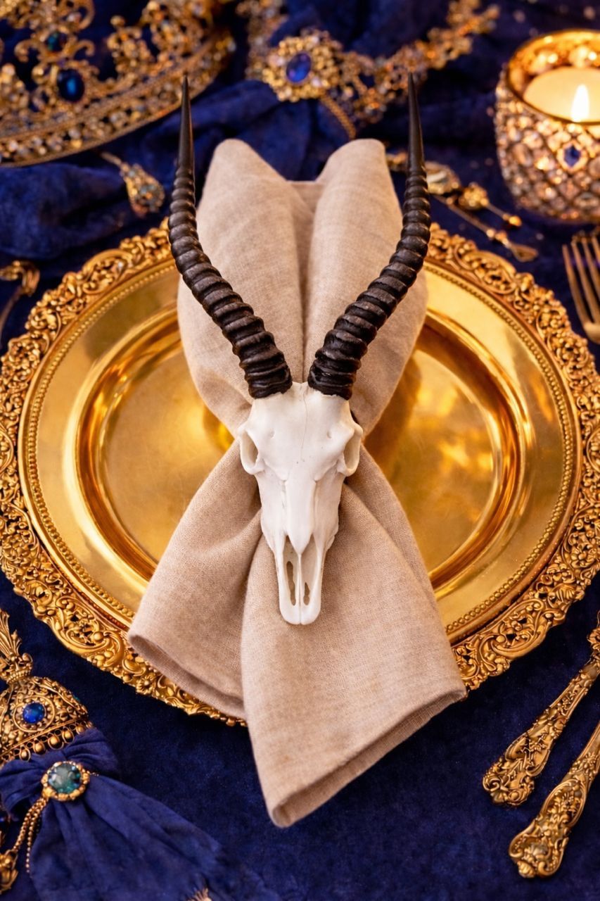 Impala Skull Napkin Rings  _0