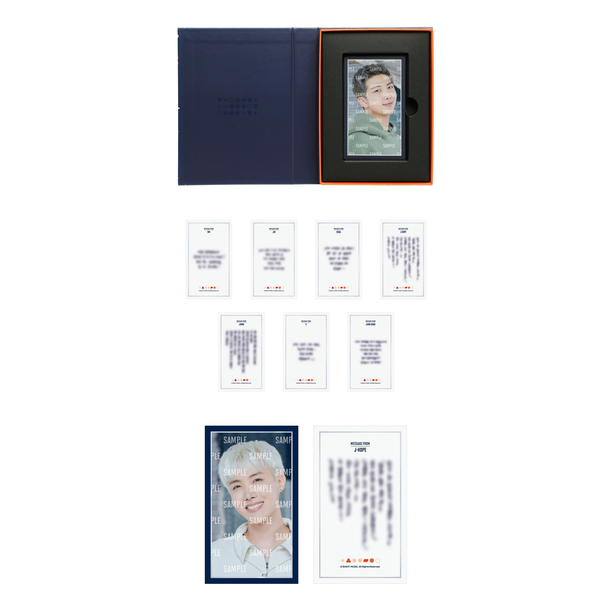 BTS - PERMISSION TO DANCE  Message Photo Card Frame_1