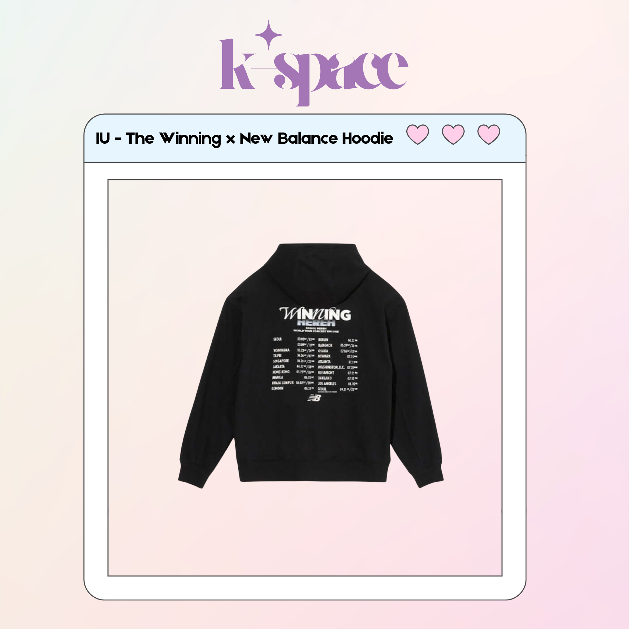 IU - NEW BALANCE x IU 'THE WINNING' MERCH (Hoodie XXL)_0