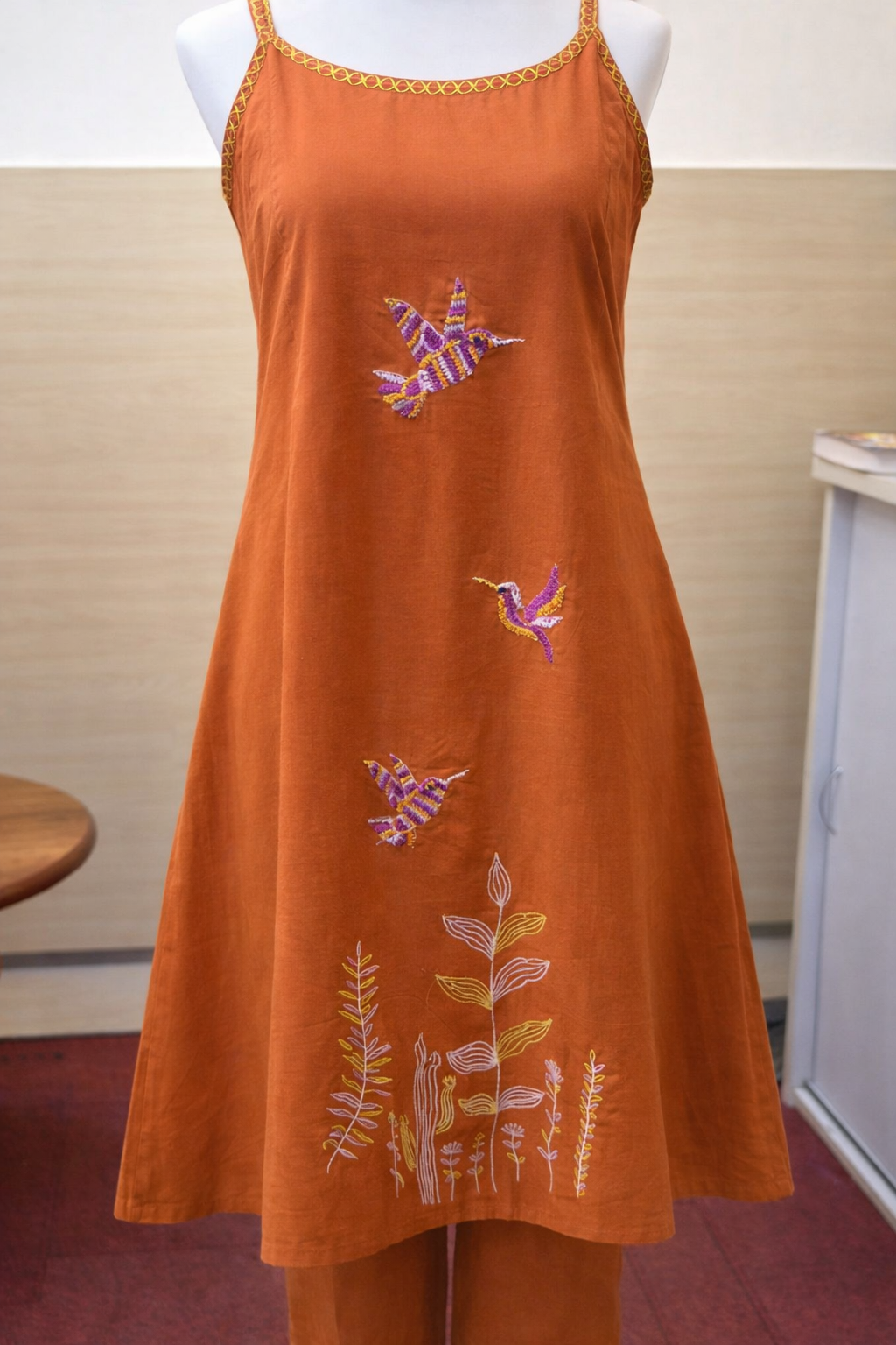 Khadi Cotton Sleeveless Cordset_1