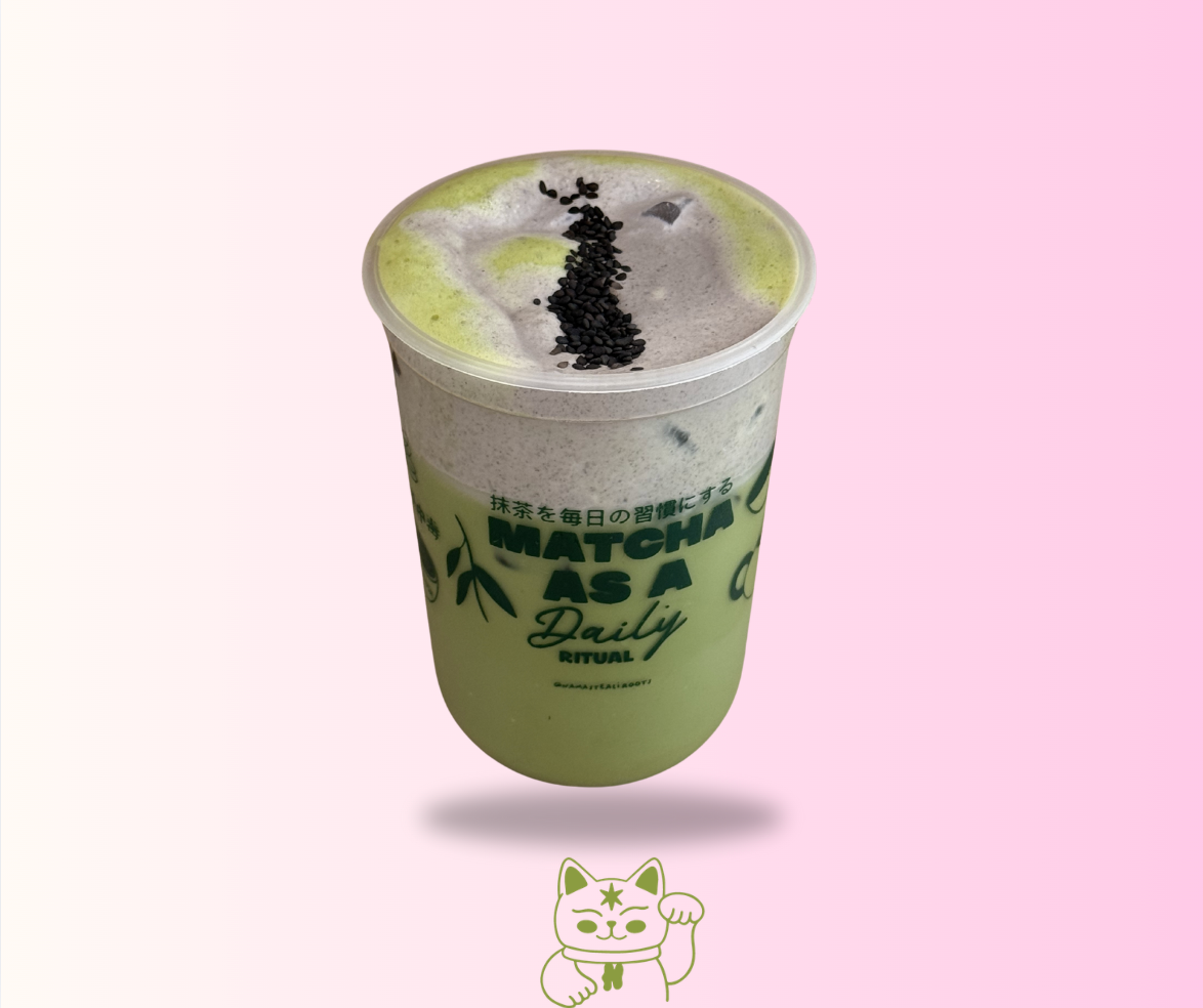 Black Sesame Matcha Latte _0
