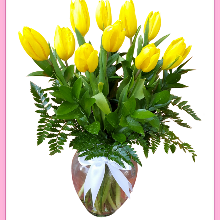 Arreglo de tulipanes 10 piezas_0