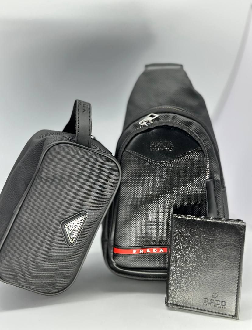 סט 3 פריטים – תיק כתף, פאוץ׳ וארנק_4