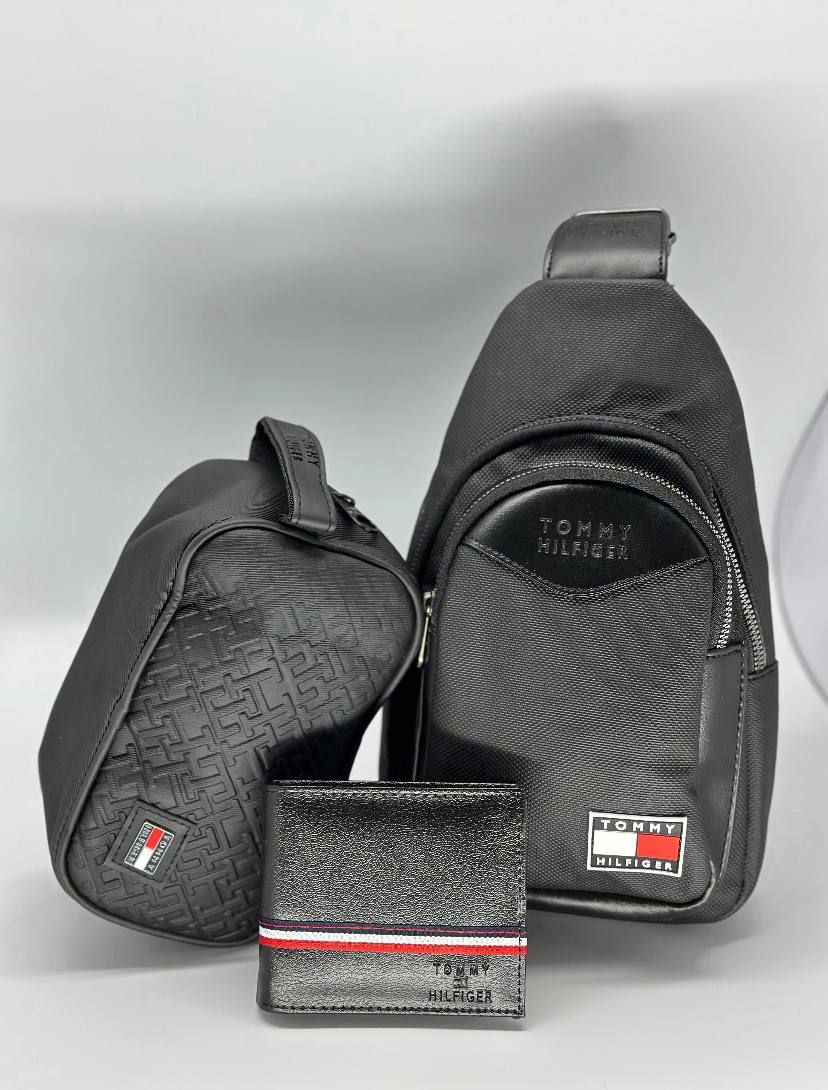 סט 3 פריטים – תיק כתף, פאוץ׳ וארנק_5