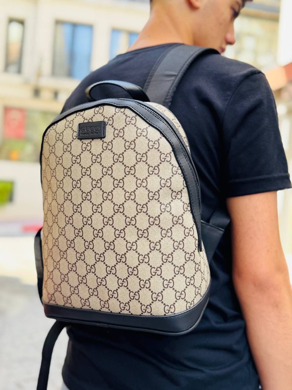 תיק גב אופנתי לגבר – עיצוב ספורטיבי עם רצועת כתף מתכווננת _3