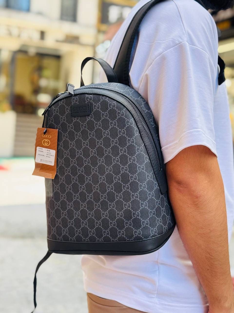 תיק גב אופנתי לגבר – עיצוב ספורטיבי עם רצועת כתף מתכווננת _5