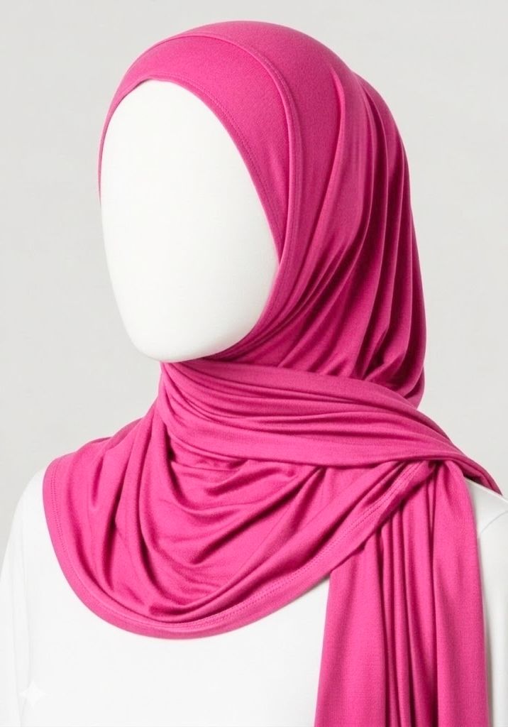 Pink - Jersey Scarf Hijab_0