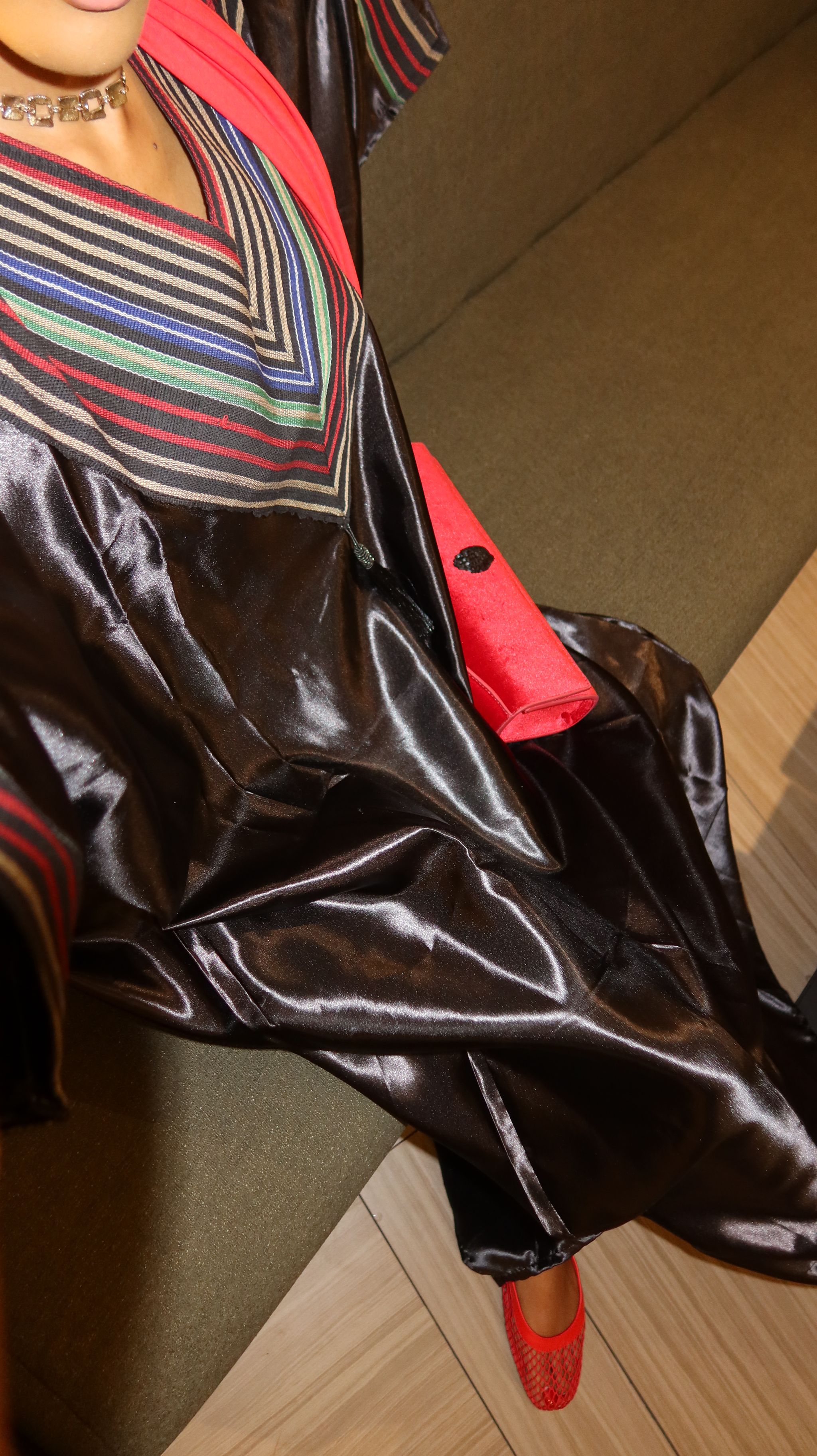 Black - Mikado Aso Oke Bubu Kaftan_1