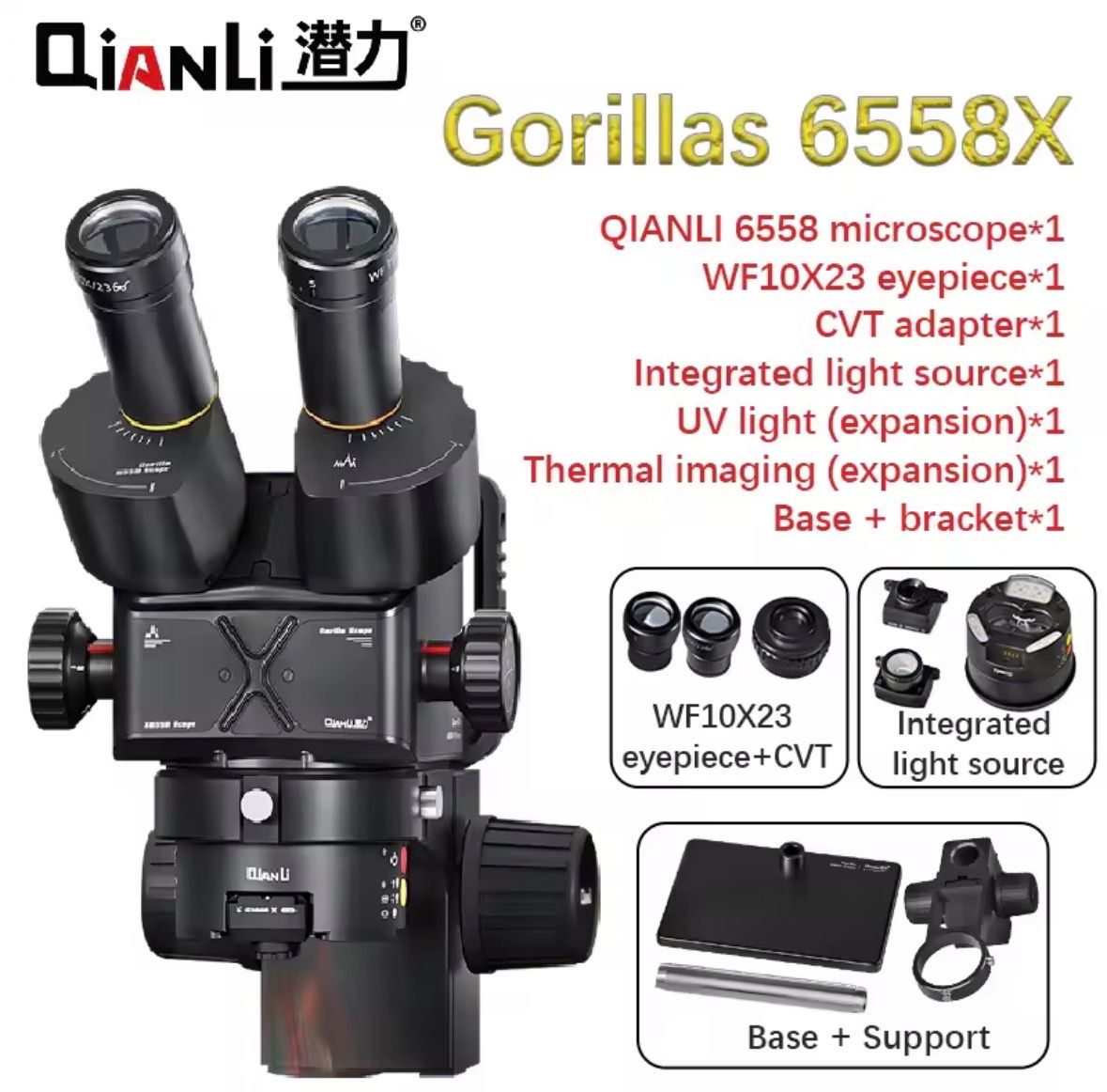 MICROSCOPE QIANLI GORILLA + THERMAL CAMERA_0