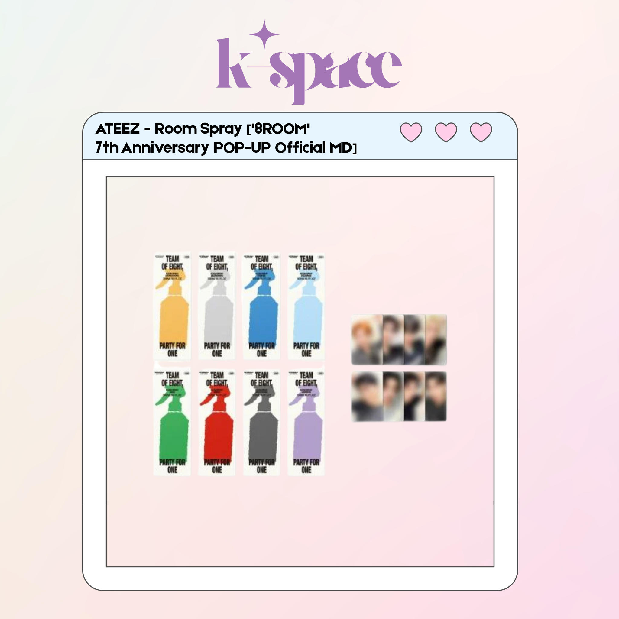 ATEEZ - Room Spray ['8ROOM' 7th Anniversary POP-UP Official MD]_0
