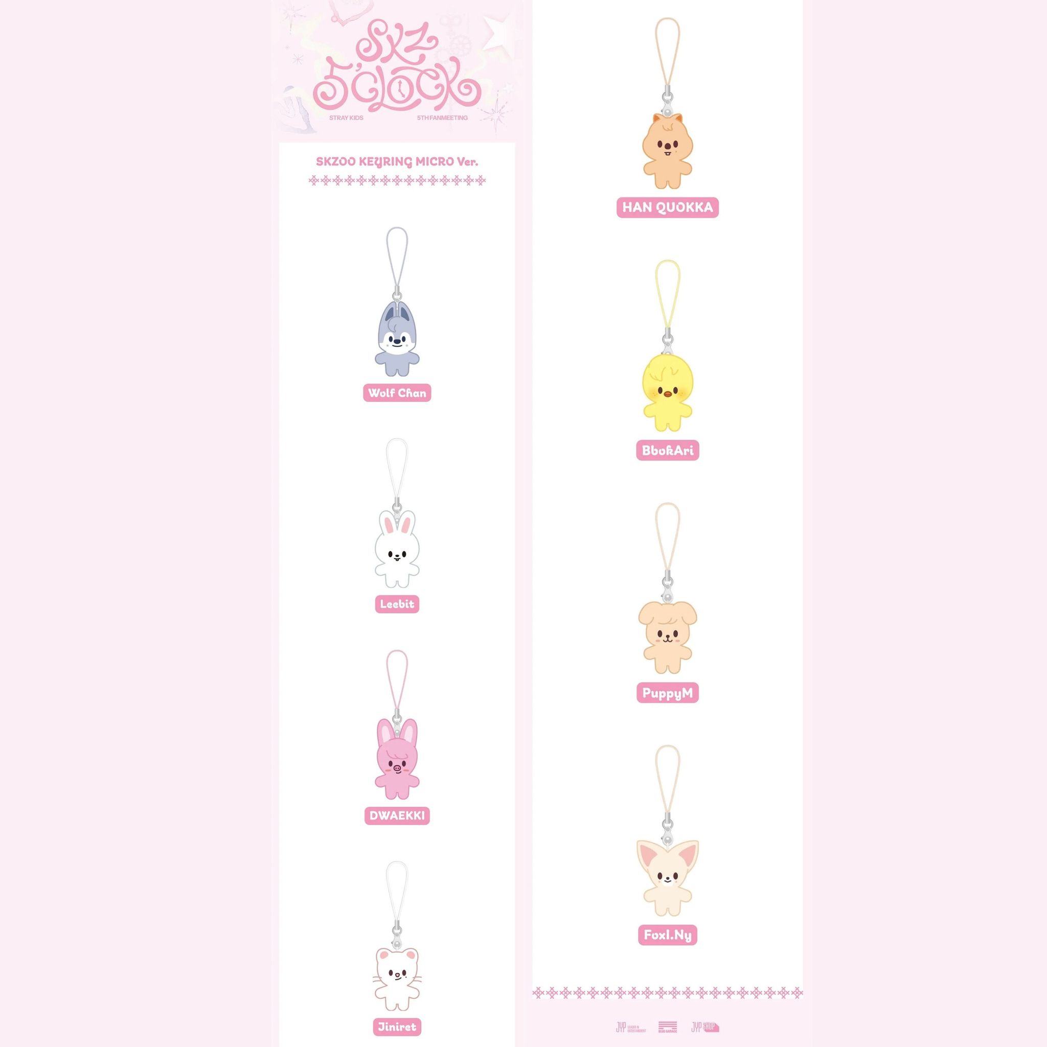Stray Kids - SKZ 5'CLOCK SKZOO KEYRING MICRO Ver. _1