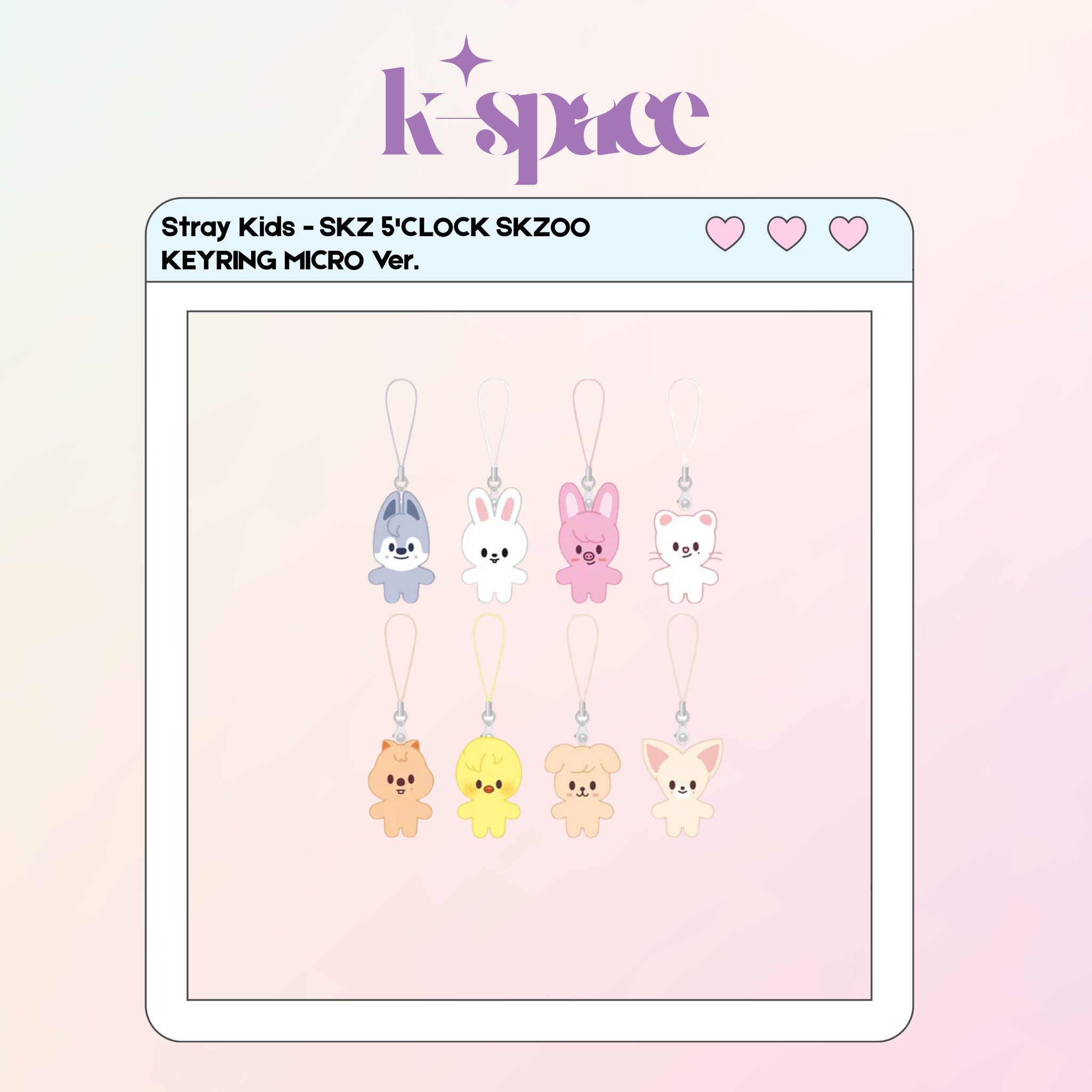 Stray Kids - SKZ 5'CLOCK SKZOO KEYRING MICRO Ver. _0