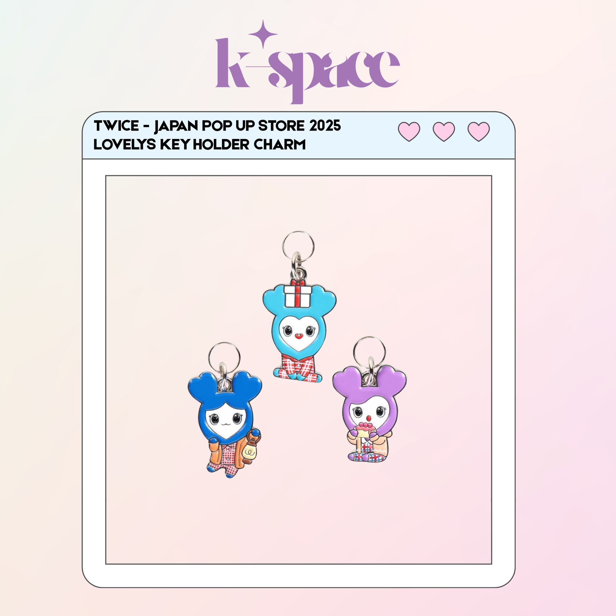 TWICE - JAPAN POP UP STORE 2025 LOVELYS KEY HOLDER CHARM _0