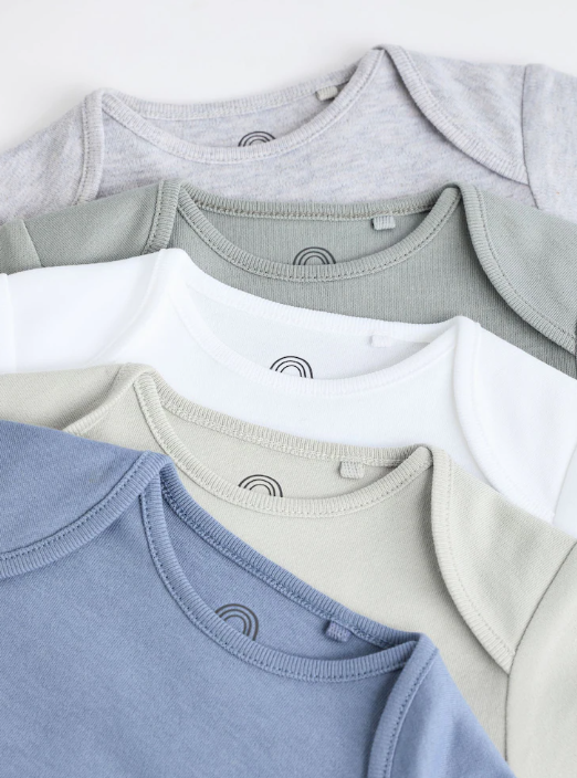 Baby Boy Short Sleeve Bodysuits 5 Pack | Next_5
