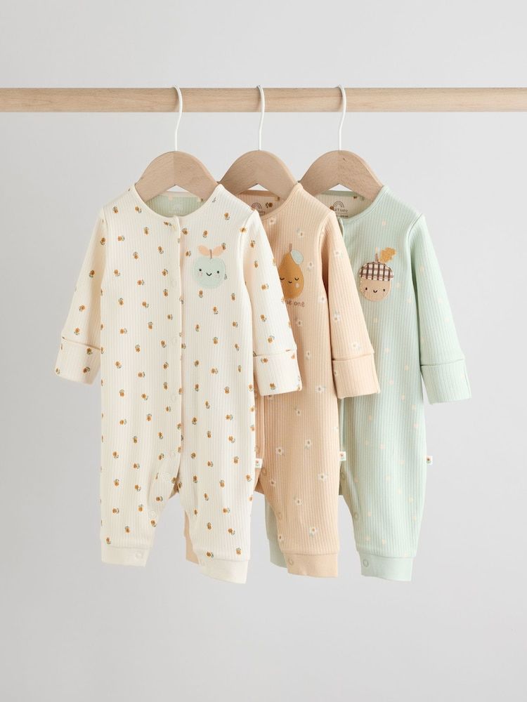 Cream Baby Sleepsuits  | Next_1