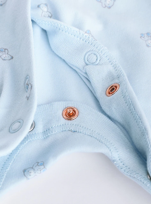 Blue & White Stripe Footed Sleepsuit | Next_4