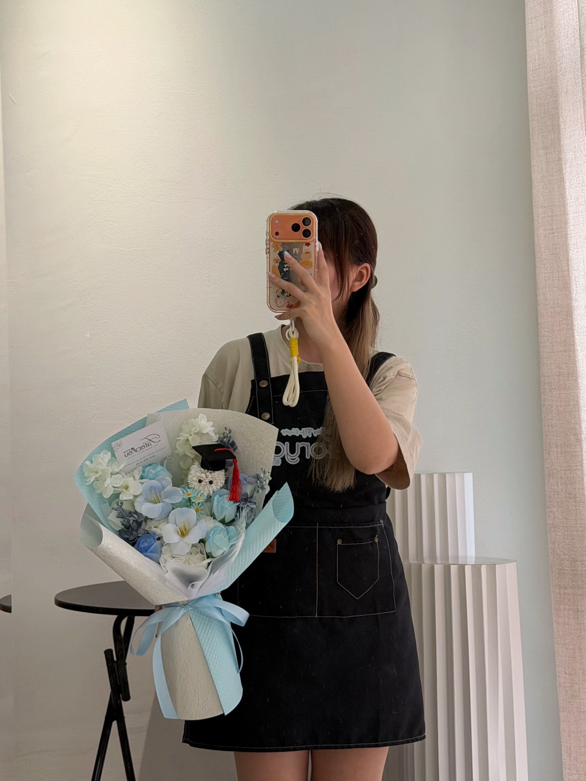 (GP035) Graduation Ping Pong Soap Flower Bouquet  _1