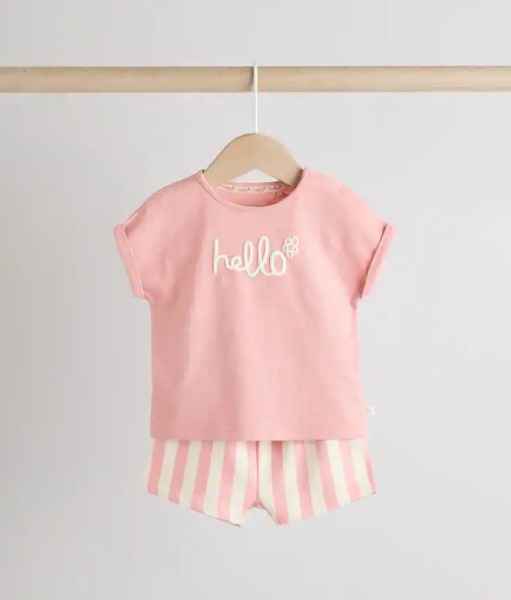 Baby Girls T-Shirt & Shorts Set | Next_7