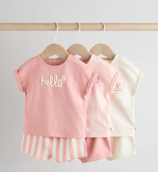 Baby Girls T-Shirt & Shorts Set | Next_1