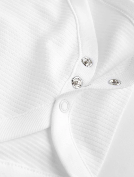 Baby Girl White Strappy Bodysuits 5 Pack | Next _2