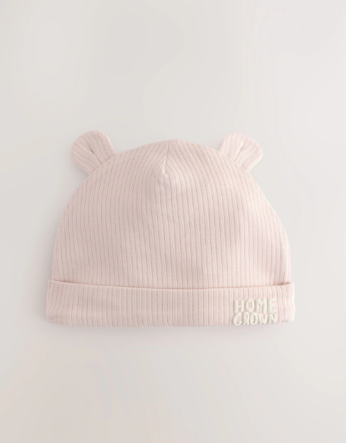 Blue 100% Cotton Slogan Baby Beanie Hat | Next _1