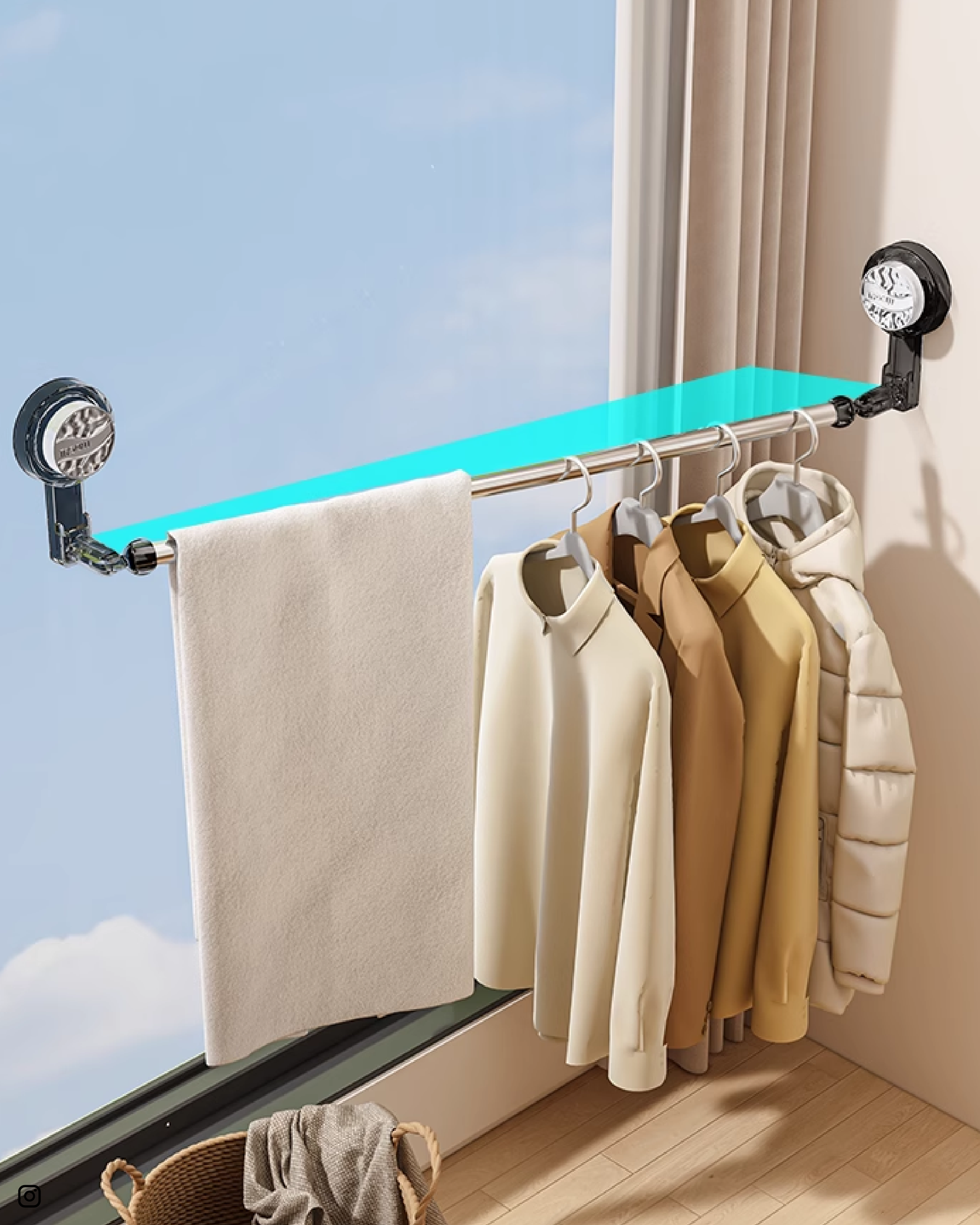 11100009 - TOWEL RACK (63CM - 128CM)_1