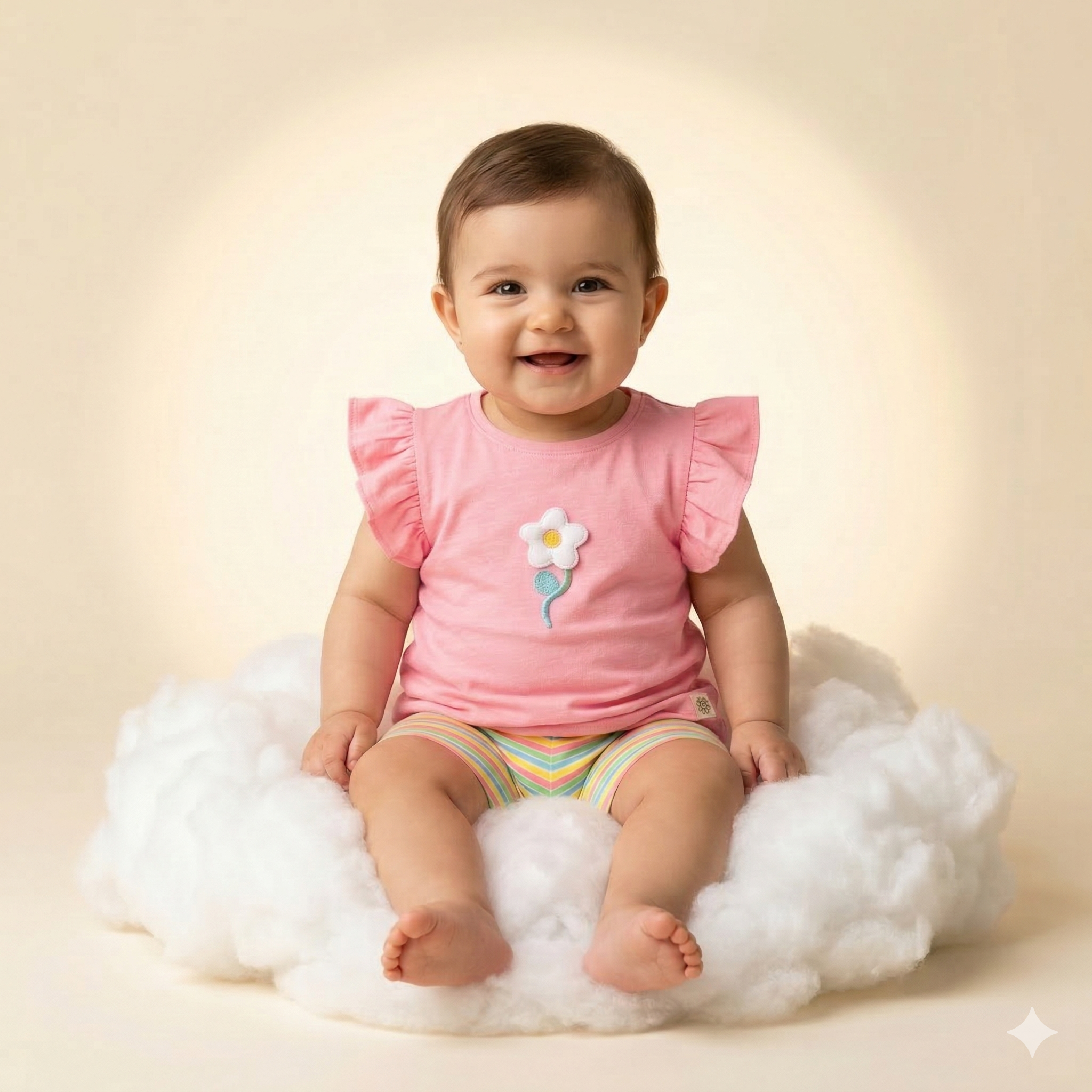 Pink Flower Print Vest and Shorts Set  | Next_1