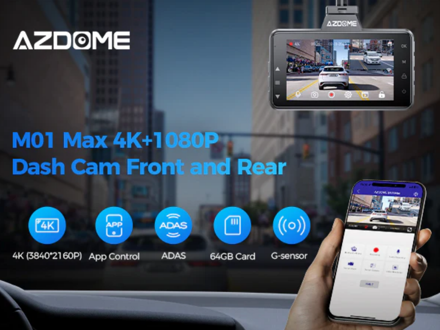 AZDOME M01 Max 4K Dash Cam (64GB)_2