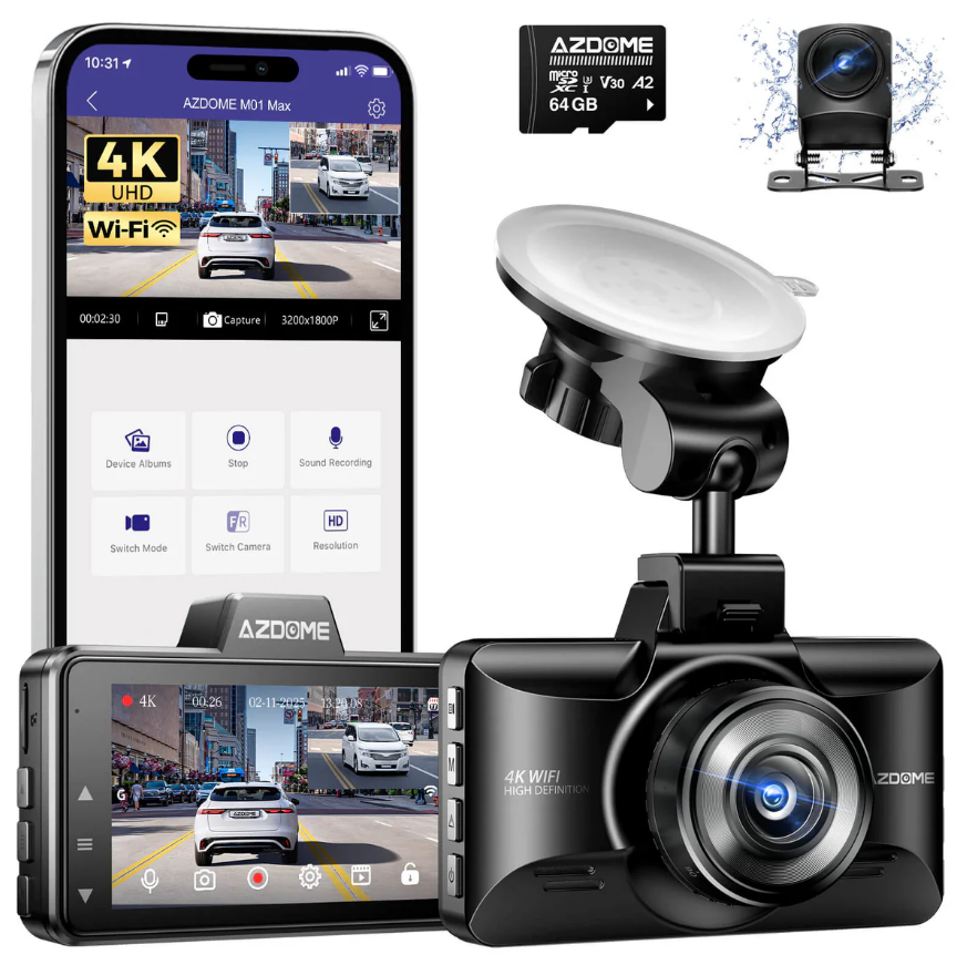 AZDOME M01 Max 4K Dash Cam (64GB)_1