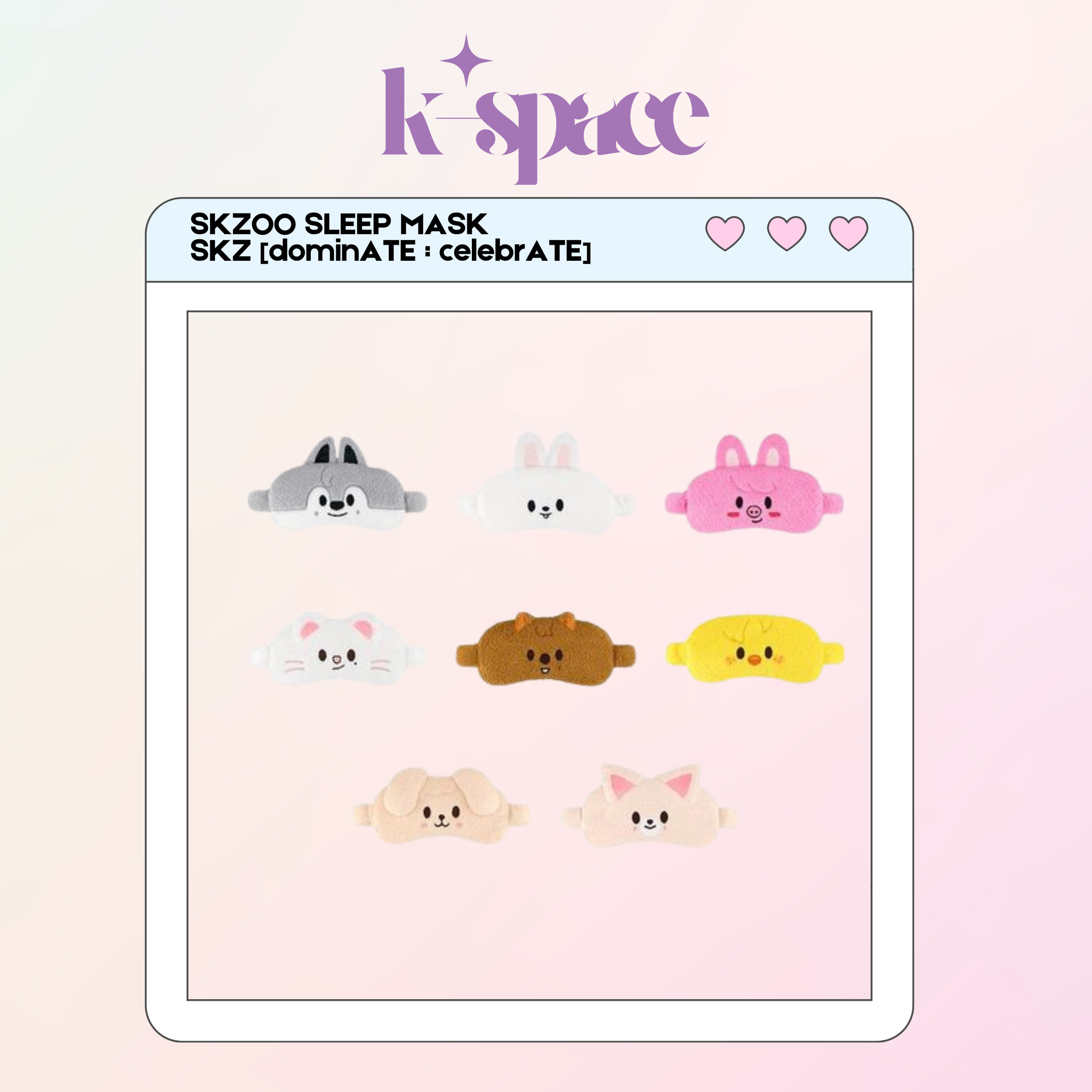 SKZOO SLEEP MASK SKZ [dominATE : celebrATE]_0