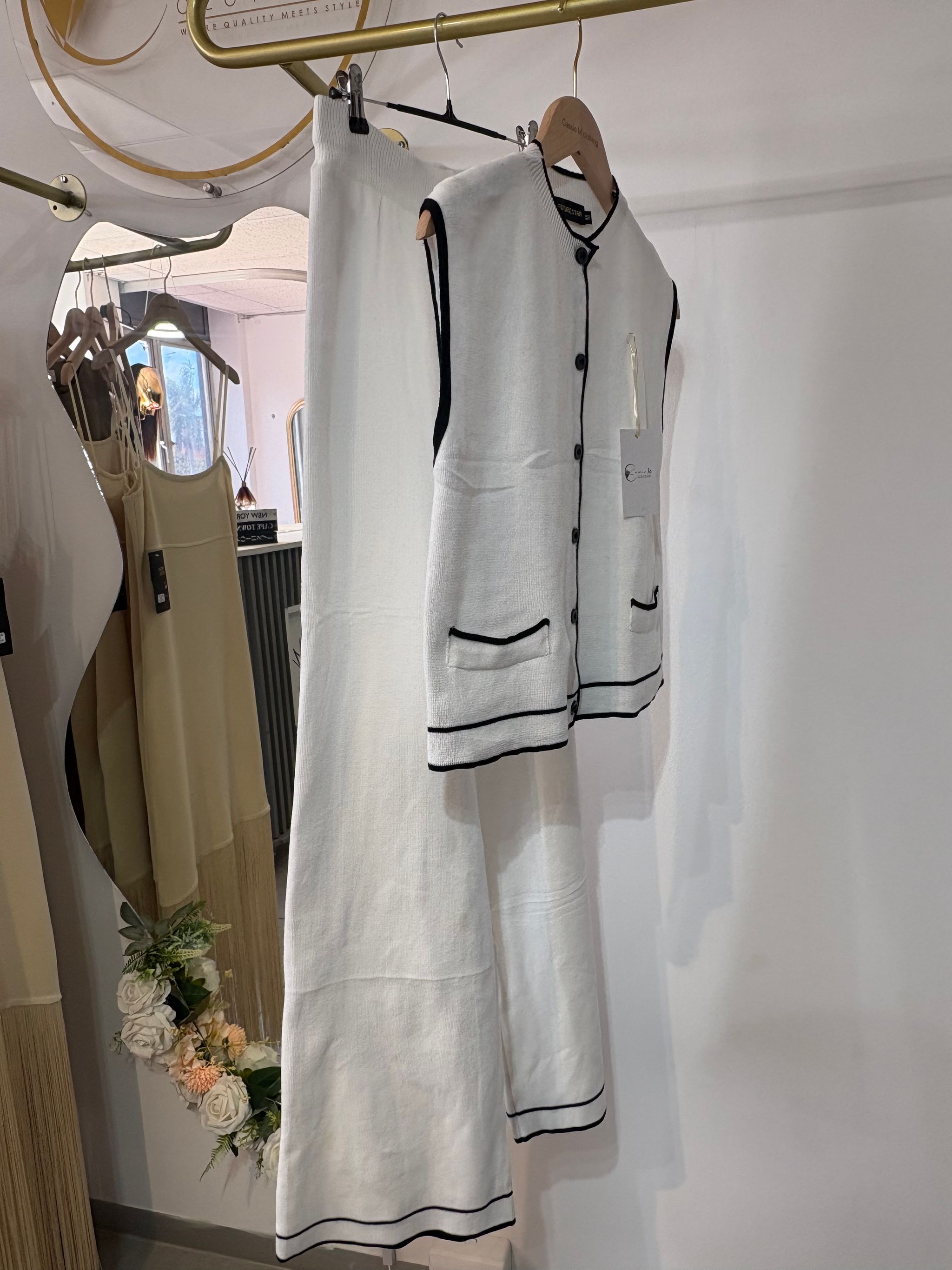 Monochrome knit set_1