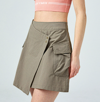 XXMX - Dual-grip layered wrap skirt_4